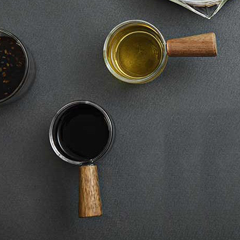 With Molly Multipurpose Heat-resistant glass wood handle drinking glass 4P set