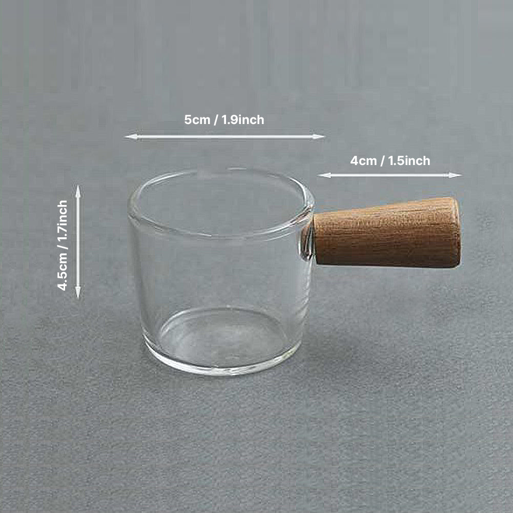 With Molly Multipurpose Heat-resistant glass wood handle drinking glass 4P set