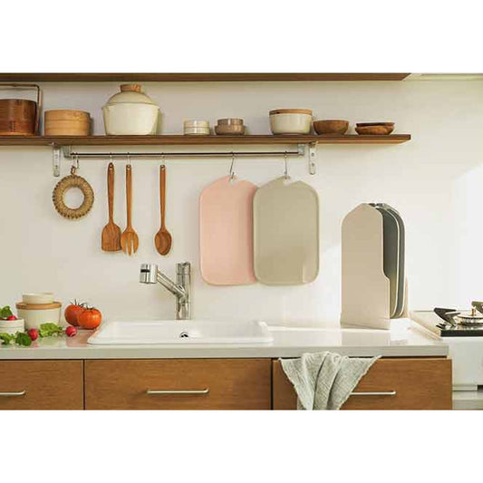 MIDORI Index TPU Cutting Board Set with a Stand 9.44 x 15.15 (in)