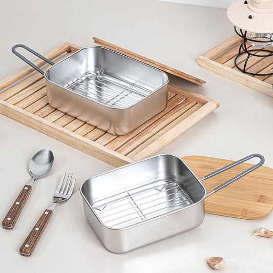 With Molly Camping multi-purpose set that can be used as a pot, cutting board, or food storage box 2P 7.3 x 5.5 x 2.6 inches