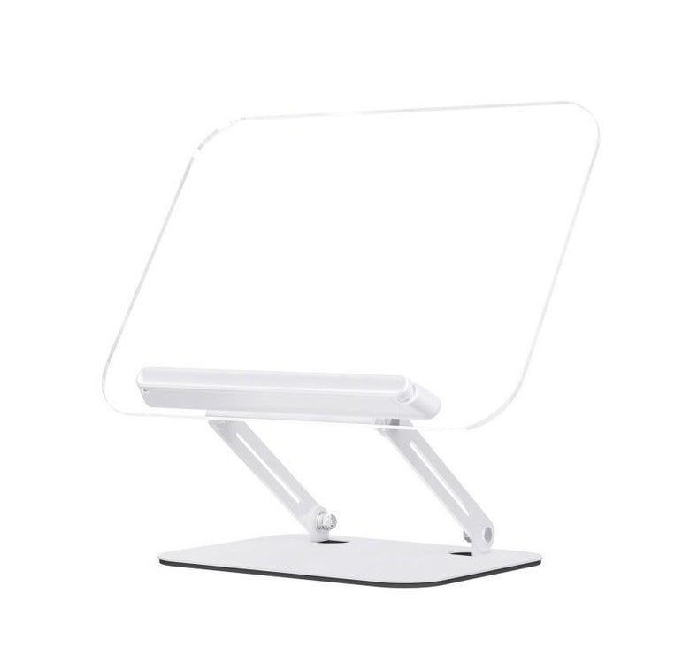 With Molly Transparent reading table height and angle adjustabl bookstand 13.4(W)x9.3(D)inch