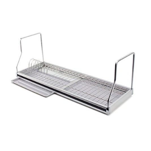 Espadu aluminum stainless steel attachable Dish Rack Dish Rack Wire Shelf Liner Dish Holer 31.4x11.4x10.2inch