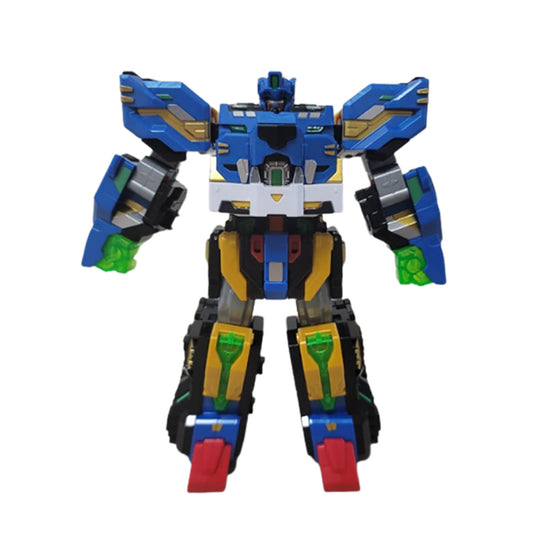 Miniforce V Rangers Bolt Legend King Leo Bulls V 2 Stage Transformation Robot Mode Vehicle Mode 11.8x4.7X11(in)