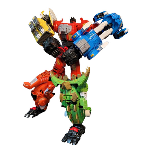 King Dino Force 5 Dinosaurs Transform into one Robot 26.1x20.2x4.3in