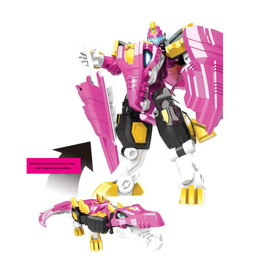 Miniforce Animal Tron  Animal croaker 2-stage transformation robot into a crocodile 7.9"x 4.3" x11"