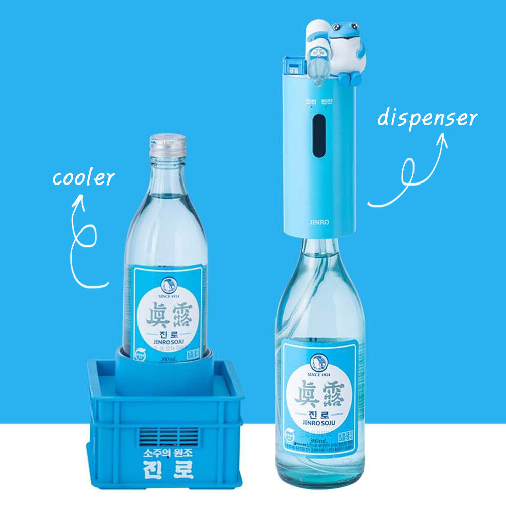 With Molly Korea original Jinro soju automatic dispenser with soju glass 1P Set