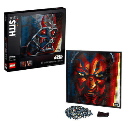 [Genuine Lego] LEGO Art Star Wars The Sith 31200 Creative Sith Lord Building Kit; an Elegant Piece for Adults who Love Mindful Art Projects or The Dark Lords of The Sith (3,395 Pieces)