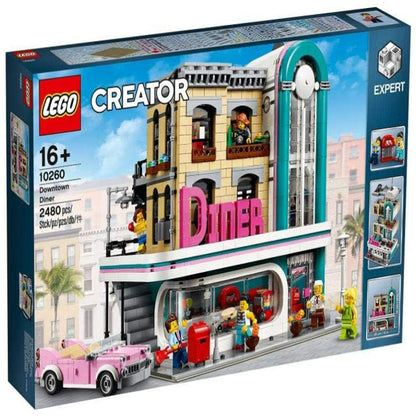 [Genuine Lego] LEGO Creator Expert Downtown Diner 10260 Building Kit, Model Set and Assembly Toy for Kids and Adults (2480 Pieces)