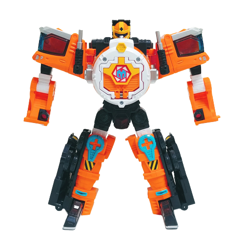 Hello Carbot Angry Puff Transform into robot mode and ready-mixed concrete vehicle 10.8(W)x12.2(H)x6.5(D)inch