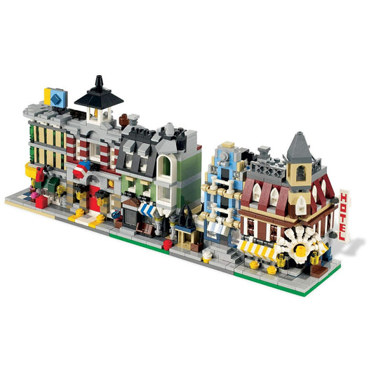 [Genuine Lego] LEGO 10230 VIP - Mini Module Set, Miniature Versions of The First 5 Module Sets (Cafeteria, Market, greengrockery, fire Station and Department Stores)