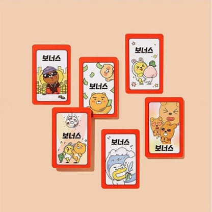 Chunsik Flower Card Game  Korean Hanafuda set  Go Stop Card Game HWATOO with Mat Yellow