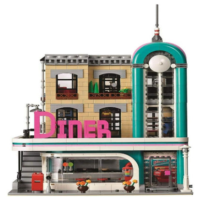 [Genuine Lego] LEGO Creator Expert Downtown Diner 10260 Building Kit, Model Set and Assembly Toy for Kids and Adults (2480 Pieces)