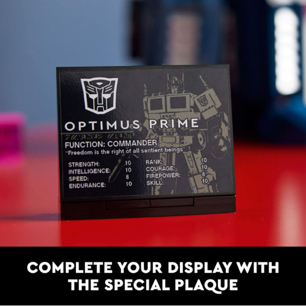 [Genuine Lego] LEGO Icons Optimus Prime 10302 Transformers Figure Set, Collectible Transforming 2-in-1 Robot and Truck Model Building Kit for Adults, Perfect for Display or Play