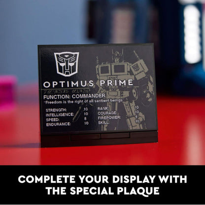 [Genuine Lego] LEGO Icons Optimus Prime 10302 Transformers Figure Set, Collectible Transforming 2-in-1 Robot and Truck Model Building Kit for Adults, Perfect for Display or Play