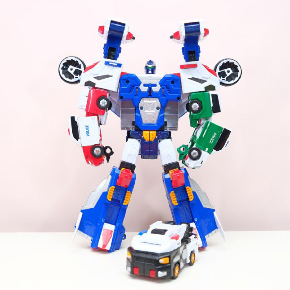 Hello Carbot Hypercops 4 in1 transforming robot 4 robots combined into one robot 21.8x14.9x4.7inch