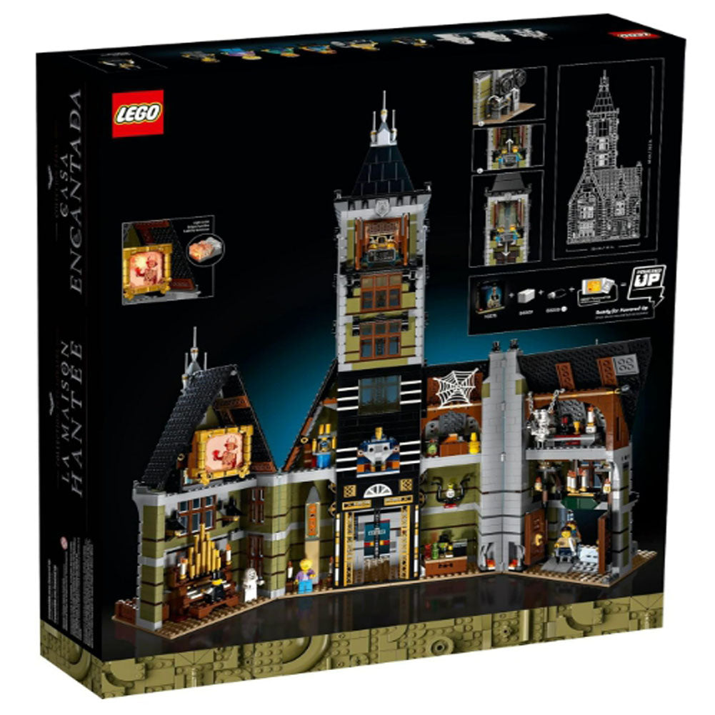[Genuine Lego] LEGO Icons Haunted House Building Set, Creative Craft for Adults and Family, Haunted House DIY Project to Build Together, Includes 10 Minifigures, 10273