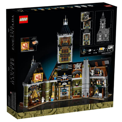 [Genuine Lego] LEGO Icons Haunted House Building Set, Creative Craft for Adults and Family, Haunted House DIY Project to Build Together, Includes 10 Minifigures, 10273