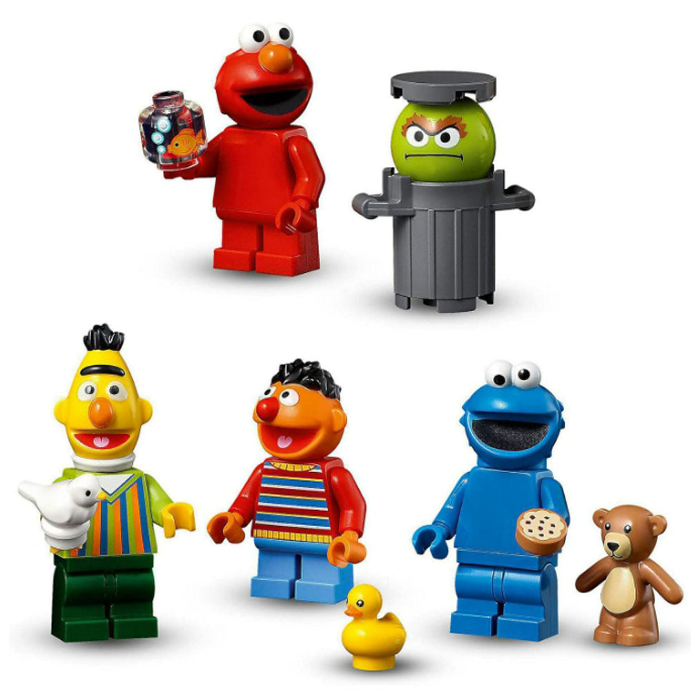 [Genuine Lego] LEGO Ideas 123 Sesame Street 21324 Building Kit; Awesome Build-and-Display Model for Adults Featuring Elmo, Cookie Monster, Oscar The Grouch, Bert, Ernie and Big Bird, New 2021 (1,367 Pieces)