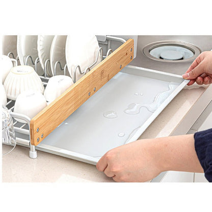 With Molly modern simple design Wood Dish Drying Rack (w)20.9x(d)13.6x(h)9.5inch