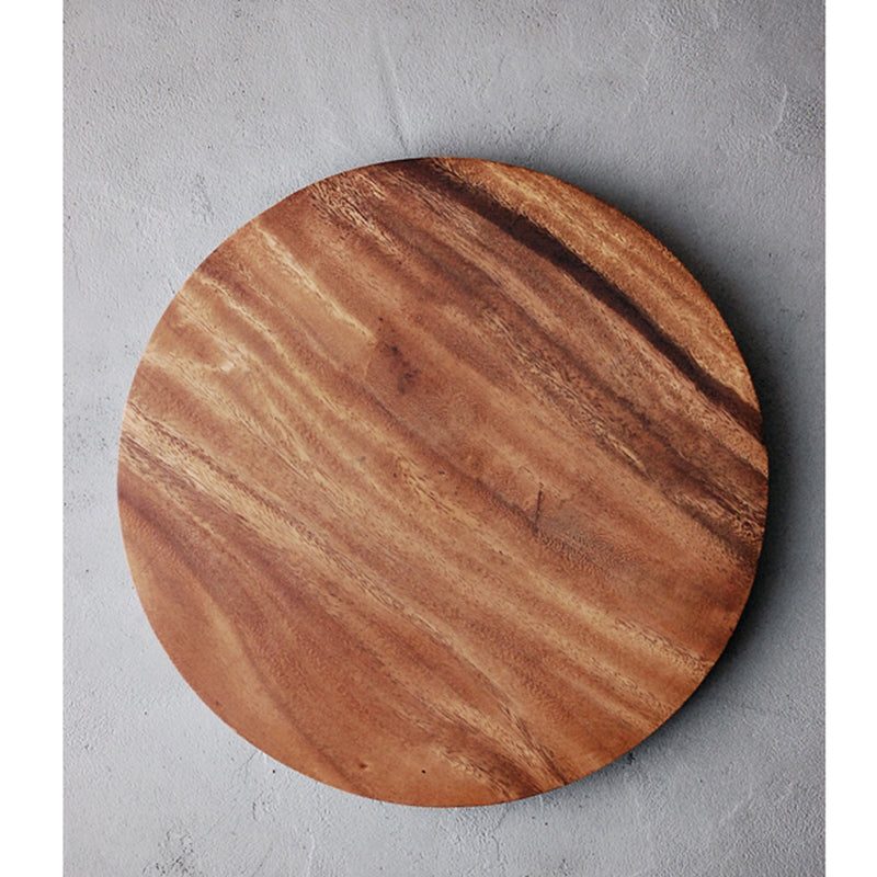 Natural Round Wood Chopping Board Diameter 33cm(13in) Height 2.2cm (0.87in)