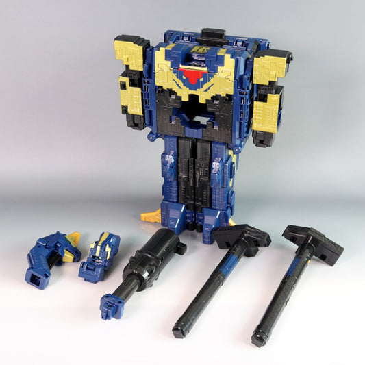 With Molly Brachio Emperor amimal Cubes transforms into a Robot Animal Cube Toy 10(W)x14.1(H)x6.1(D)inch
