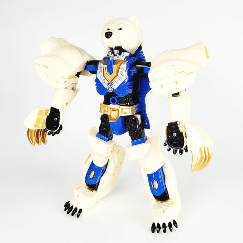 Hello Carbot Bear Hider Robot Toy 2 Mode Transformation Bear Mode Robot Mode 10.4(W)x3.7(D)x17.5(H)inch