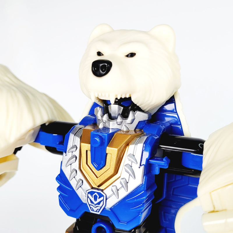 Hello Carbot Bear Hider Robot Toy 2 Mode Transformation Bear Mode Robot Mode 10.4(W)x3.7(D)x17.5(H)inch