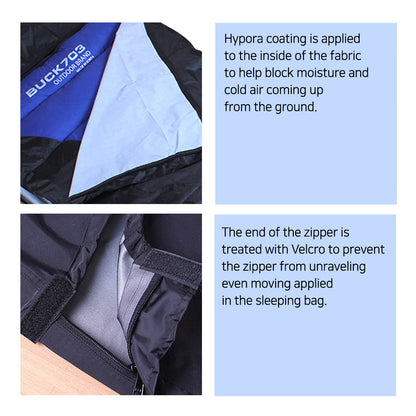 BUCK703  Waterproof sleeping bag cover to protect sleeping bags that are difficult to wash  Camping Travel Outdoor Covering  82 x 35.4in