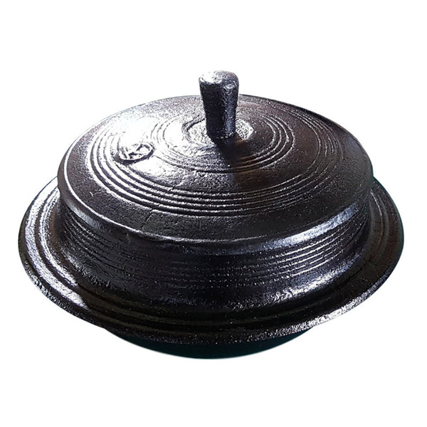 Handmade Korean traditional  thick cast iron pot Rice Gamasot Ceramic Cauldron for various dishes 6.3" (16cm) Made in Korea  for 2 People