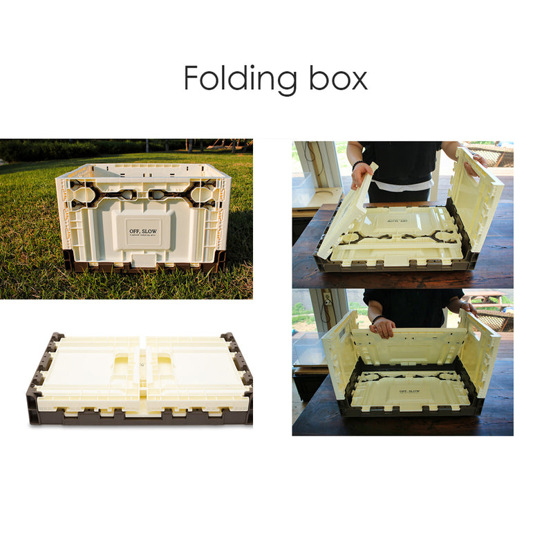 With Molly OFS128 Portable camping sink 2 levels Camp With car outdoor storage ivory