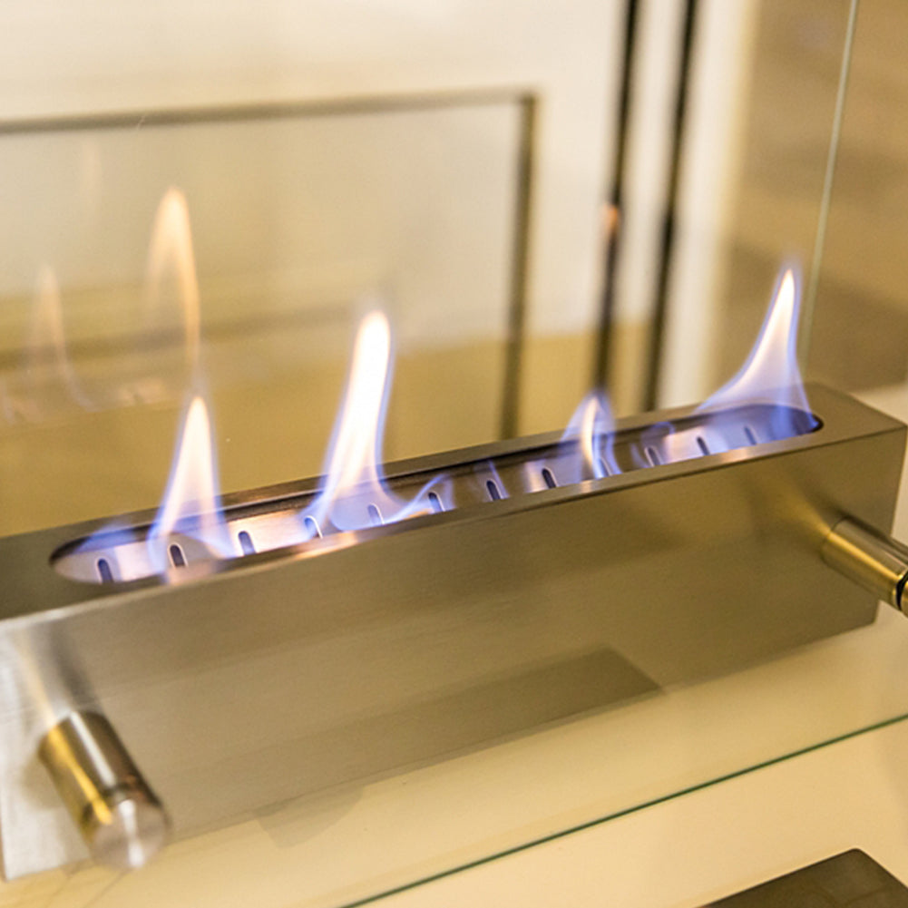 With Molly Camping Emotional Stove Ethanol Burning Stove  both indoor and outdoor use 13.7(W)x4.7(D)x11(H)inch