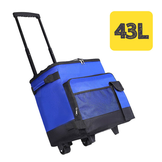 With Molly ES0710 Insulated Carrier Type Cooling Bag lightweight and durable high-capacity storage carrier Blue 14x13x15inch 43L