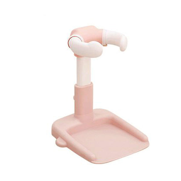 With Molly  Baby Easy Bath Bath Shower Helper Handles for Tube Adjust Length Stand Pink 16.5(W)x18.3(D)x14.5~20.5(H)inch 4.9lbs