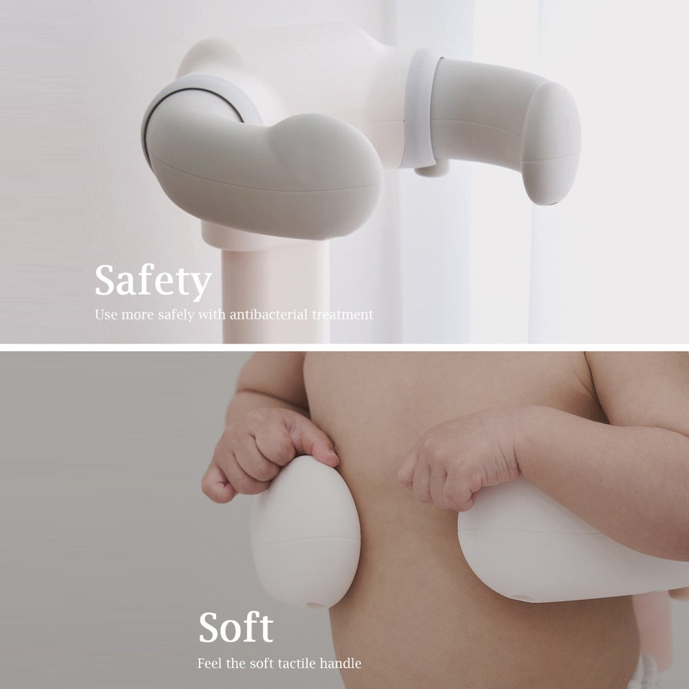 With Molly  Baby Easy Bath Bath Shower Helper Handles for Tube Adjust Length Stand Pink 16.5(W)x18.3(D)x14.5~20.5(H)inch 4.9lbs