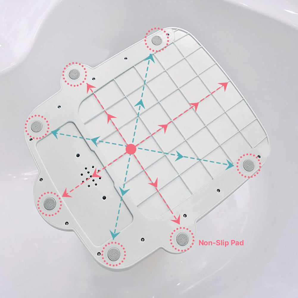 With Molly  Baby Easy Bath Bath Shower Helper Handles for Tube Adjust Length Stand Pink 16.5(W)x18.3(D)x14.5~20.5(H)inch 4.9lbs