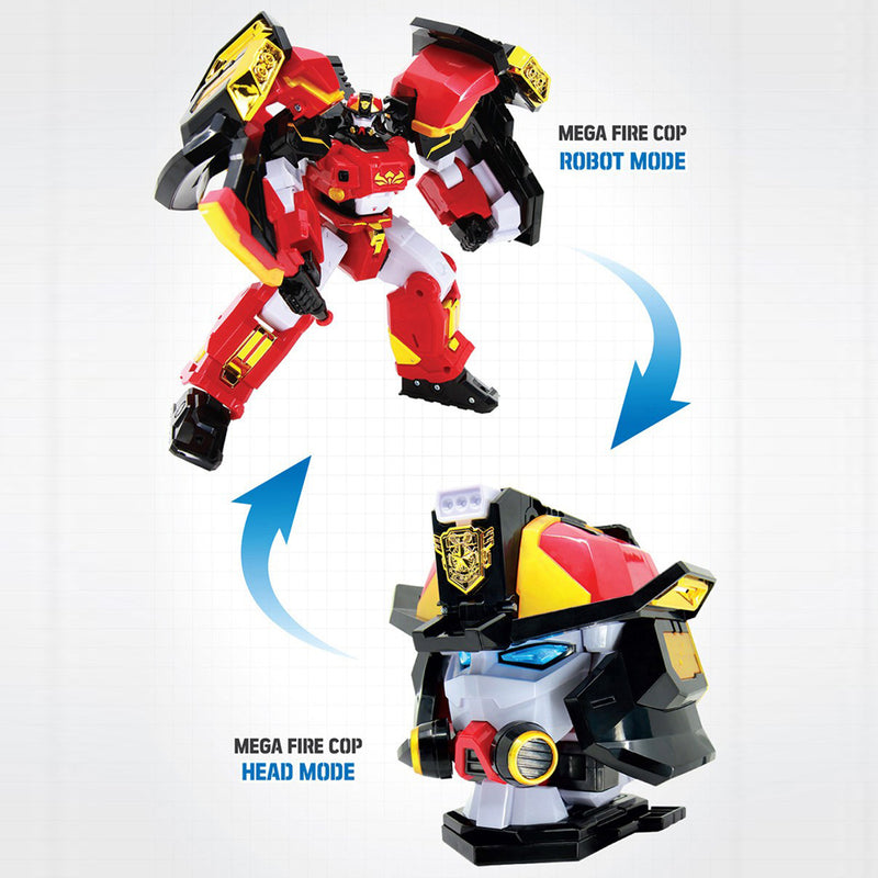 With Molly Mini Force Season 6 Fire Cop  Robot mode face mode 11(W) x 5.5(D) x 14.2(H) inch