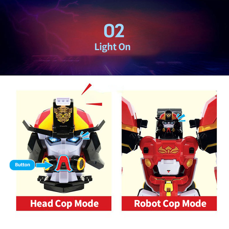 With Molly Mini Force Season 6 Fire Cop  Robot mode face mode 11(W) x 5.5(D) x 14.2(H) inch