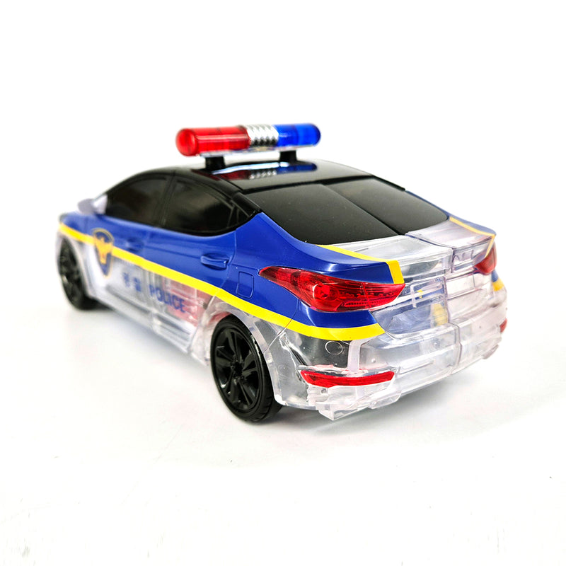 With Molly Hello Carbot Pron Police Car All Star Robot Mode Police Car Mode Transformation Robot Toy 9.5(W) x 4(D) x 11.8(H) inch