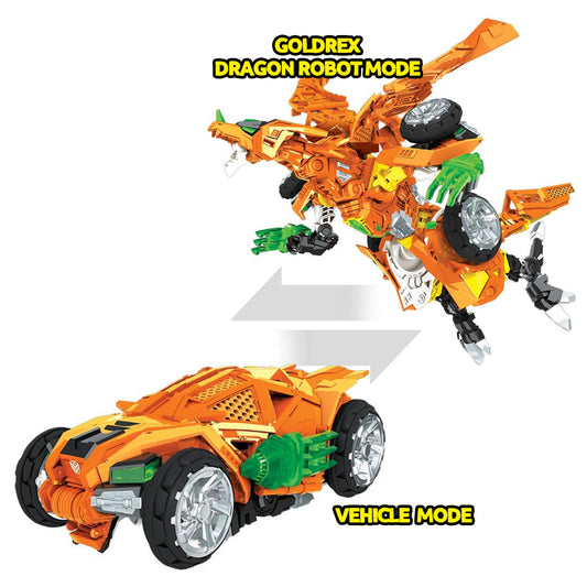 With Molly Hello Carbot Dragon Carbot Goldrex Dragon transforms into a car 11.4x5.1x13.5inch