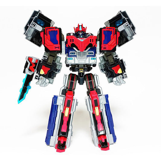 With Molly Metal Cardbot HeavyIron 2 Transformation Mode  Robot  Trailer Truck Vehicle Mode 11.8x4.5x14inch