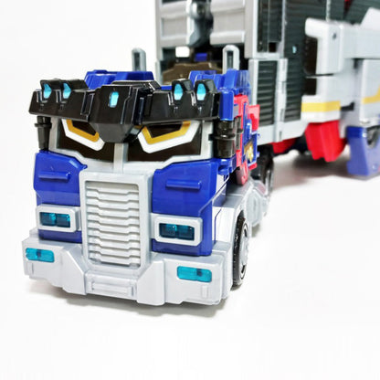 With Molly Metal Cardbot HeavyIron 2 Transformation Mode  Robot  Trailer Truck Vehicle Mode 11.8x4.5x14inch