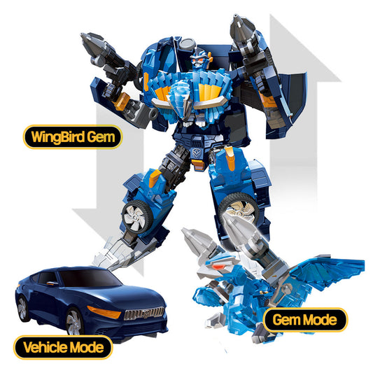 With Molly Hello Carbot Wingbird Gem Jam and car combine to transform into Wingbird Mode 15.3(W)x10.2(H)x4(D)inch