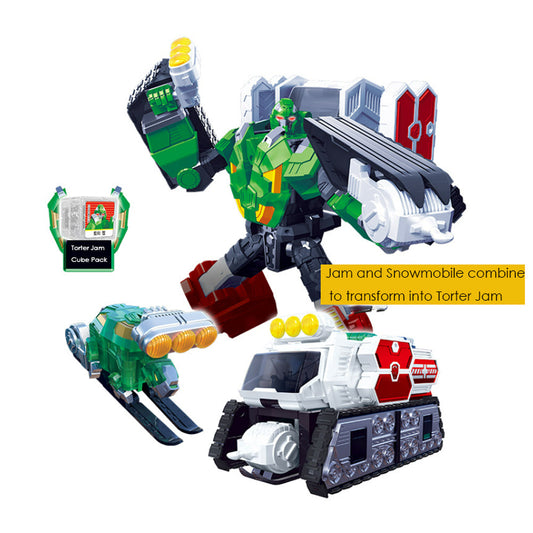 With Molly Hello Carbot Torter Gem - Jam and Snowmobile combine to transform into Torter Jam mode 15.3(W)x10.2(H)x4(D)inch