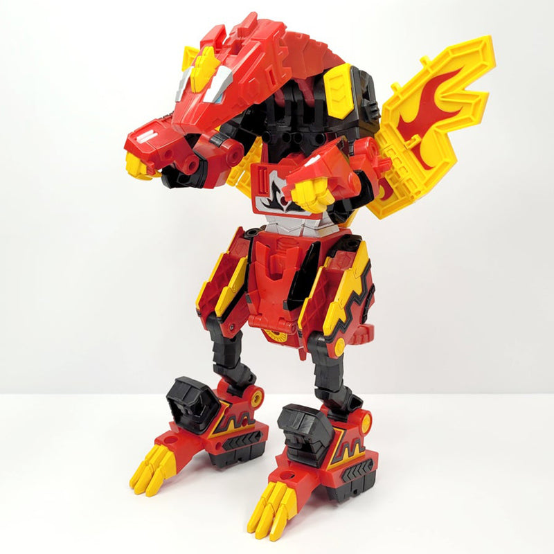 Hello Carbot Kingdaiser Transformation Robot 3 Modes Robot Mode Elephant Mode Dragon Mode 14(W) x 3.5(D) x 13.5(H) inch