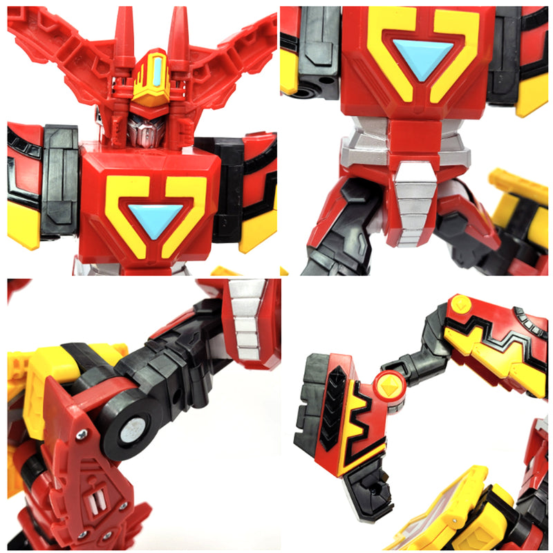 Hello Carbot Kingdaiser Transformation Robot 3 Modes Robot Mode Elephant Mode Dragon Mode 14(W) x 3.5(D) x 13.5(H) inch