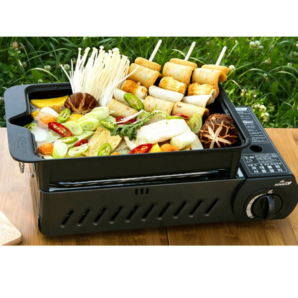 Kovea 3 Way All in One Multi Gas Stove with storage bag, M size all black
