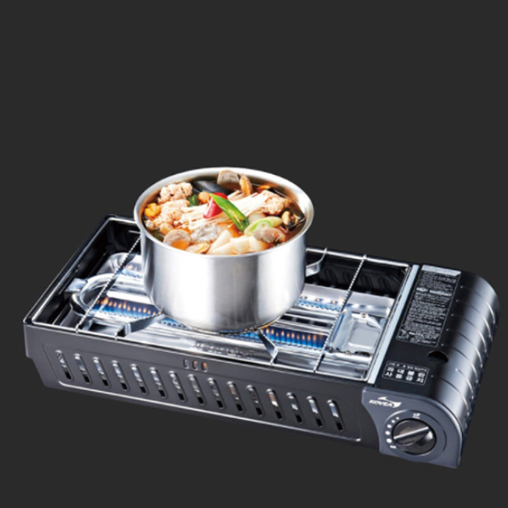 Kovea 3 Way All in One Multi Gas Stove with storage bag, M size all black