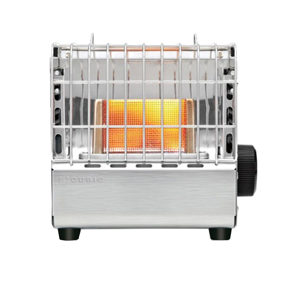 Kovea Portable heater cubic KGH-2010 with storage emotional camping  6.73x6.3x6.4 inch sliver