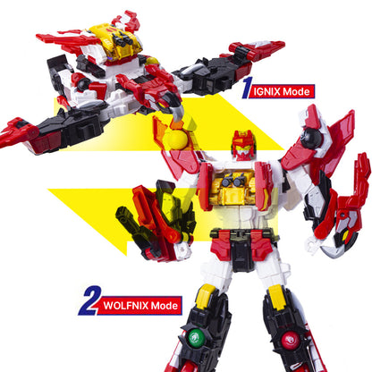 With Molly Mecadball WOLFNIX 2 modes (Robot eagle)  with 5 MECARD BALLs 12.5(W)x14(H)x5(D)inch