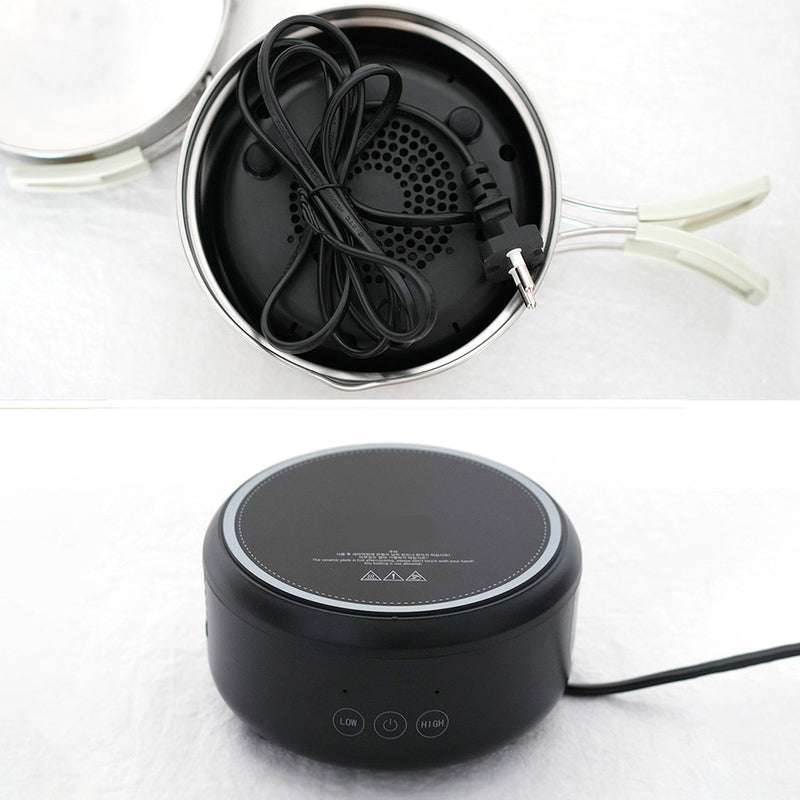 Travel Free Volt Induction With 2PCS Pot Set Various Uses Portable Multi-functional Small Pot  6.5(diameter) x 4.7(height) in